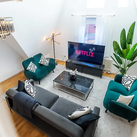 Nestup - 130 Qm Maisonette-penthouse - Dachterrasse Mit Exklusivem Panoramablick * 汉诺威